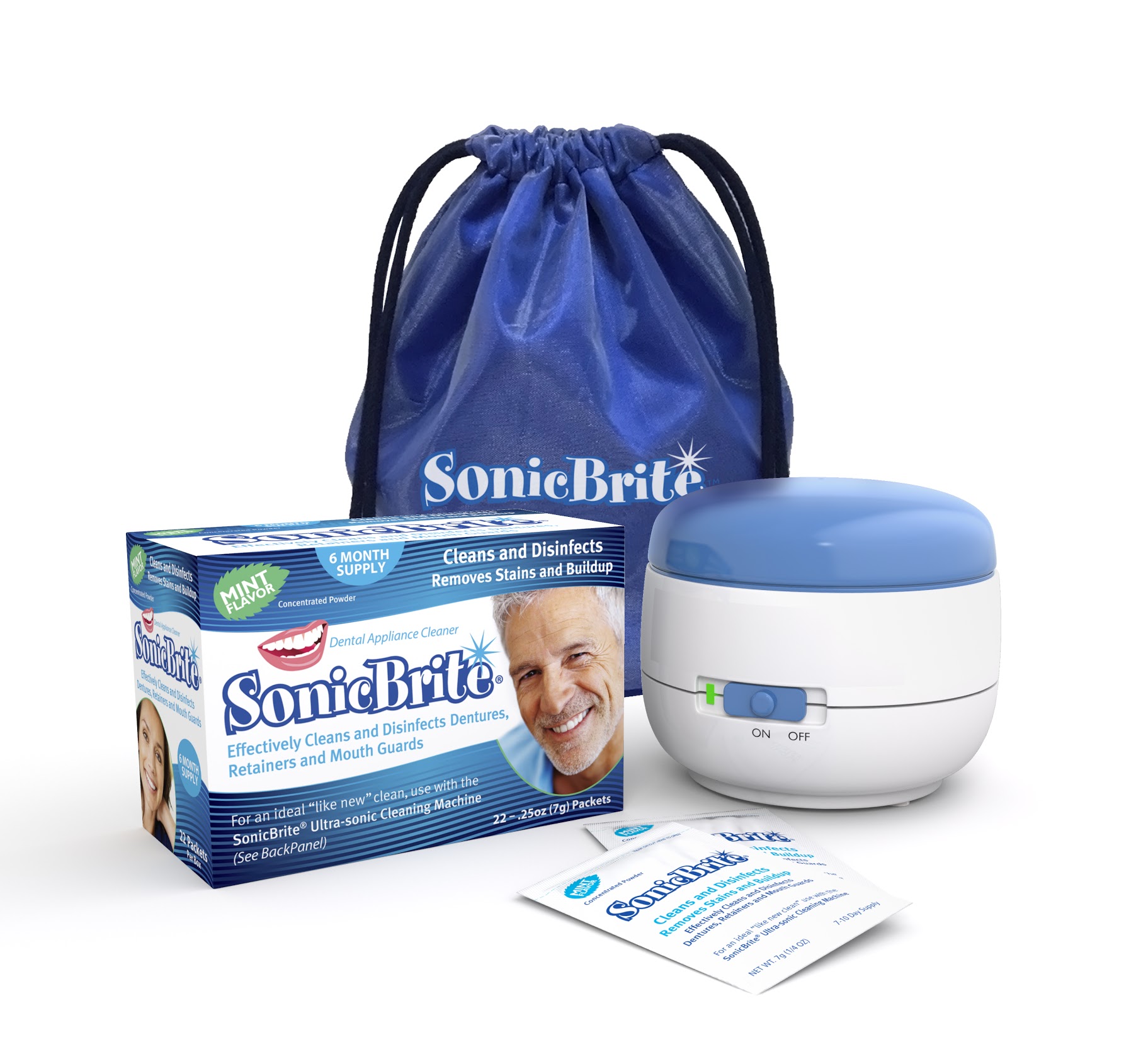 Sonic Brite Carton, Packets, Machine